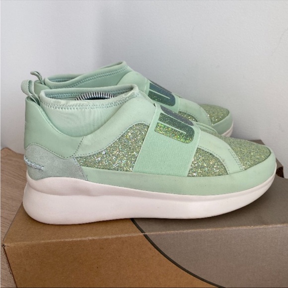 Ugg Neutra Chunky Glitter Platform Sneaker “Mint”- SZ 10 - Picture 4 of 11